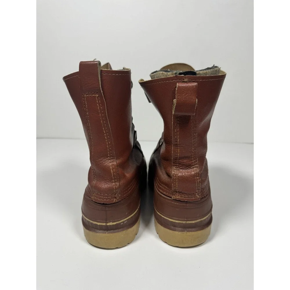 Sorel Felt Labeling Law Men's Snow Boots 11‎ Brown Mid Calf Casual Lace Up Boots
